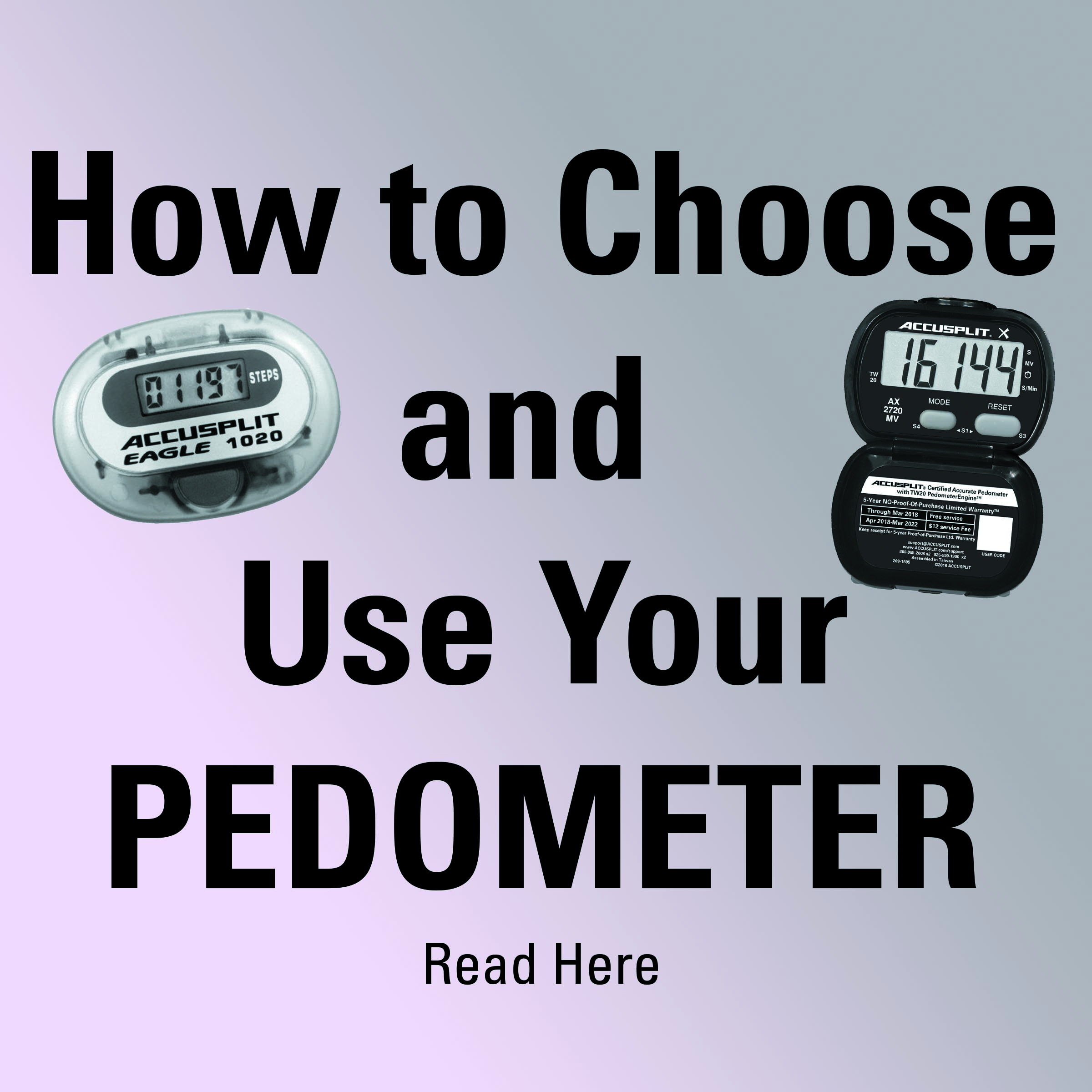 Choose and use you pedometer icon on Pedometer.com