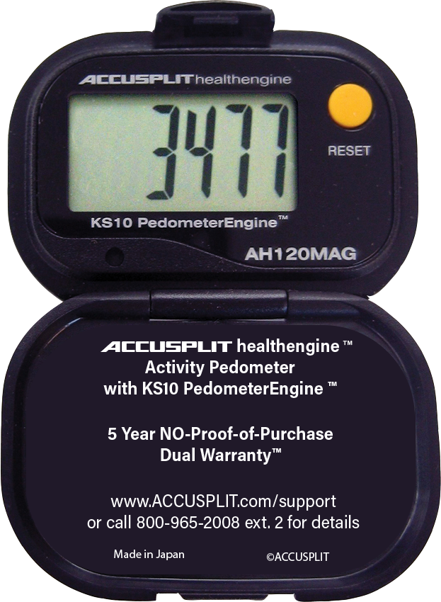 ACCUSPLIT AH120MAG Certified Accurate Pedometer